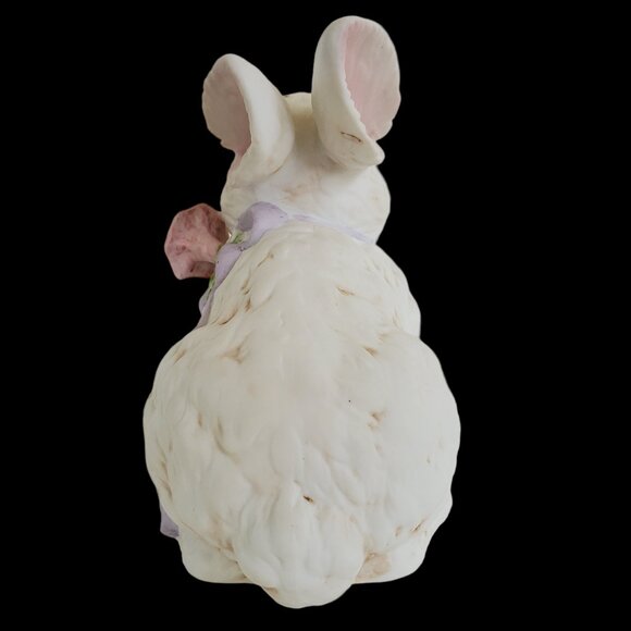 Enesco Bunny Rabbit Wind Up Figurine Musical Oh What a Beautiful Morning Taiwan - Picture 6 of 10